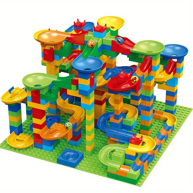 Building Block Toy Set with Colored Blocks - Learning Toys for Toddlers