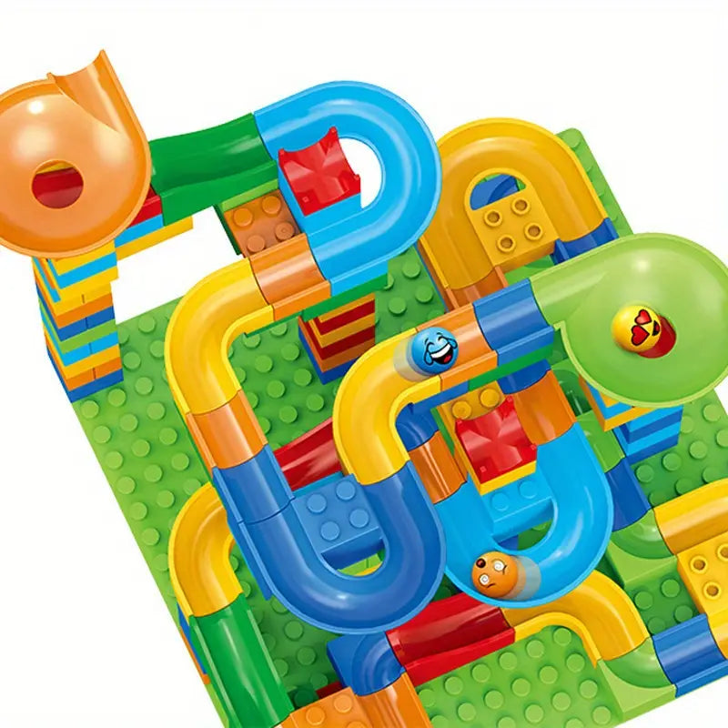 Building Block Toy Set with Colored Blocks - Learning Toys for Toddlers