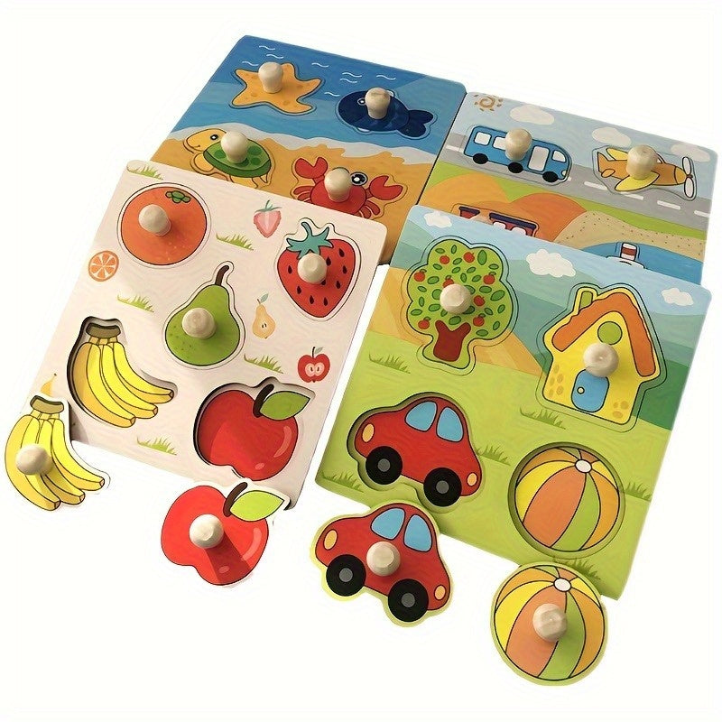 3D Wooden Puzzle for Children | Cognitive Educational Fruit Toy Perfect for 0-3 Years Old