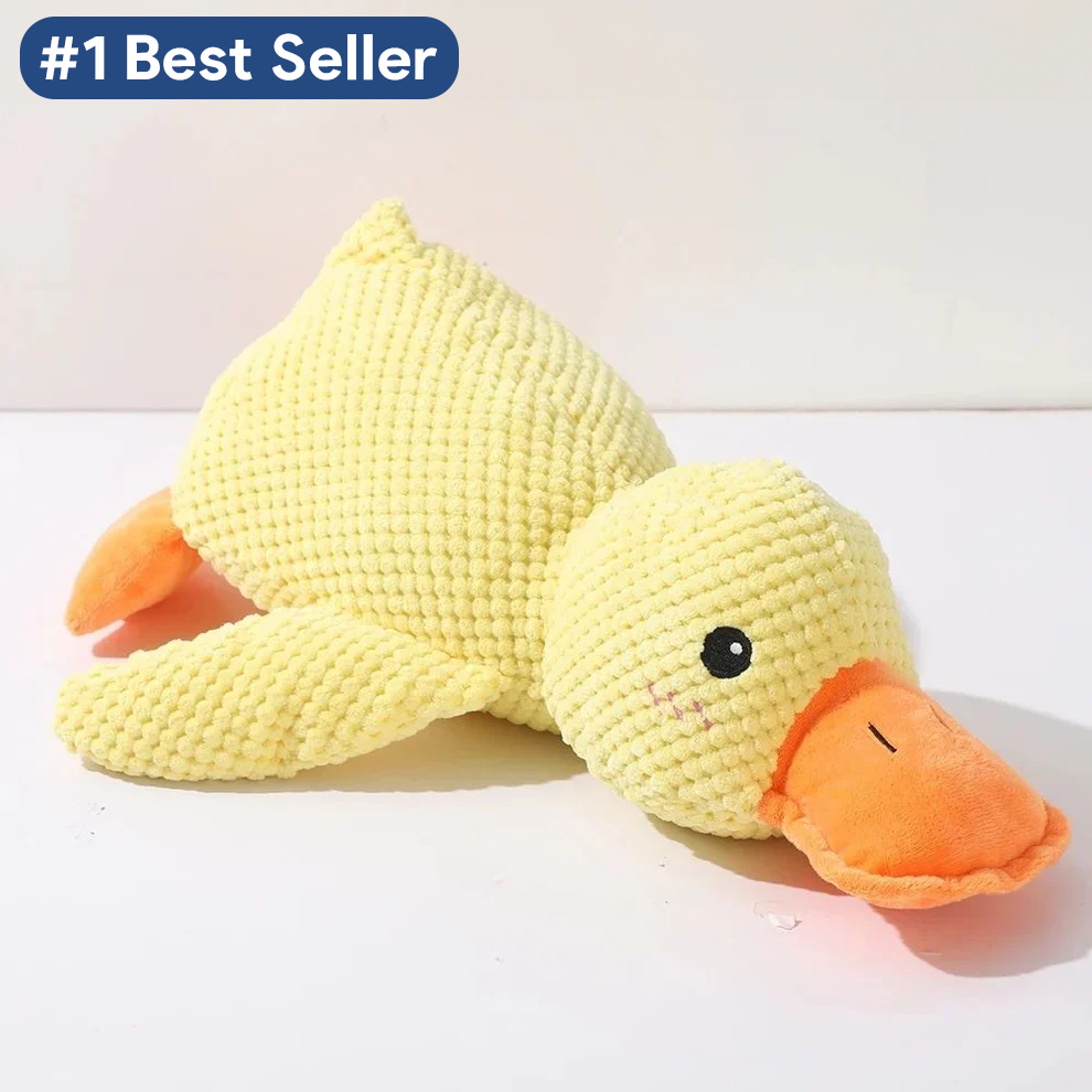 Soothing Yellow Duck Plush | Calming Duck Plush Toy for Dogs