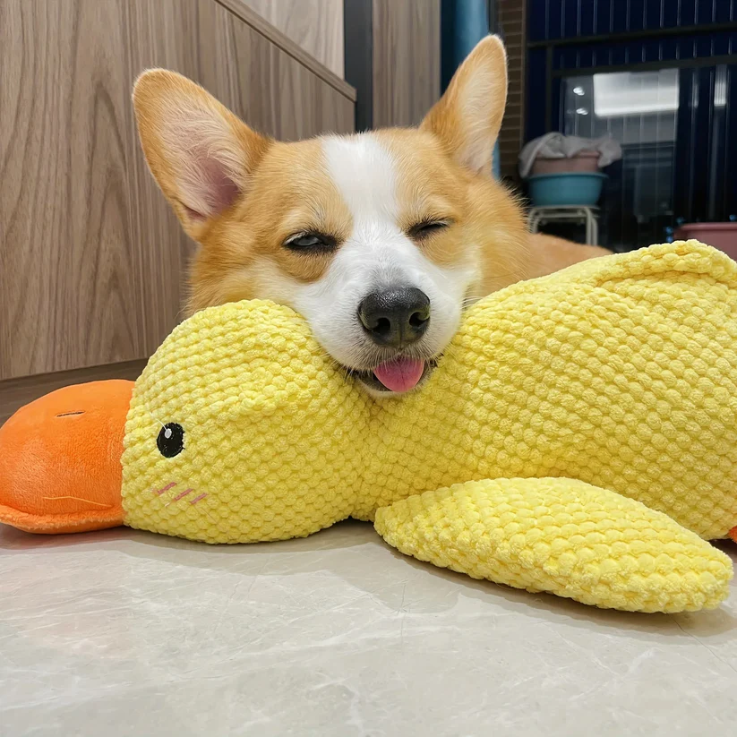 Soothing Yellow Duck Plush | Calming Duck Plush Toy for Dogs