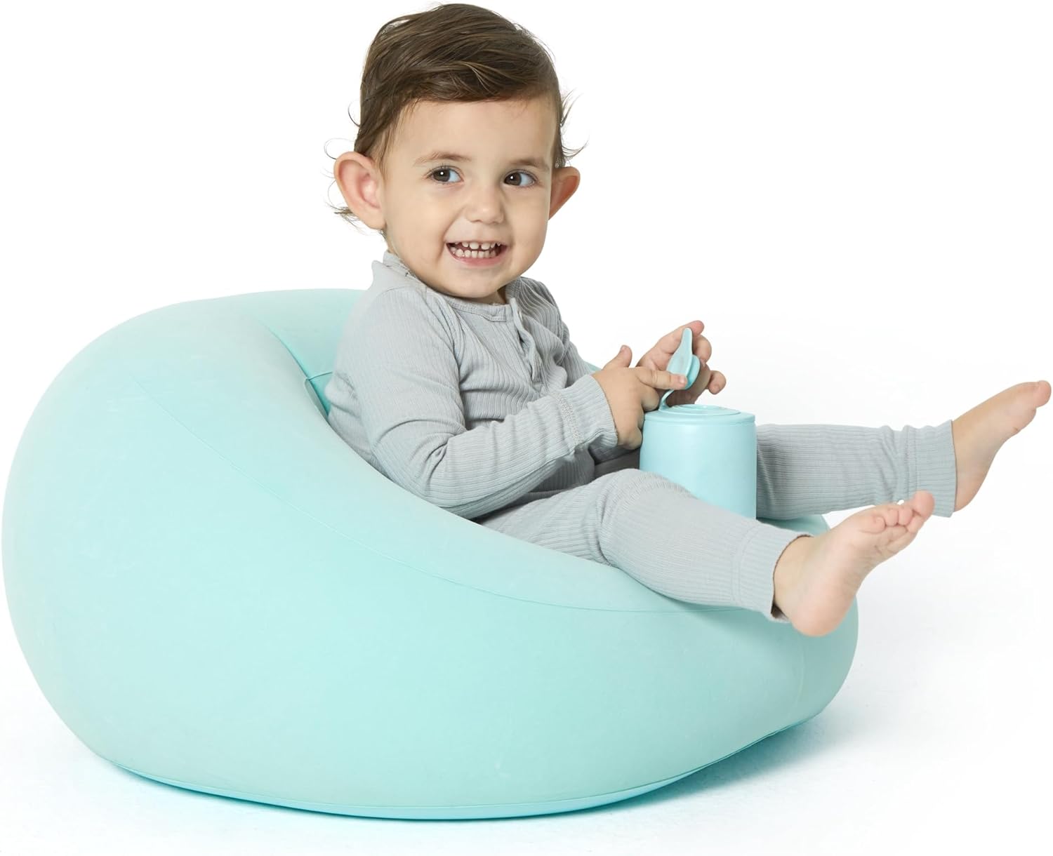 Inflatable Baby Seat | Inflatable Seat with Integrated Pump, Baby Sofa Ideal as a Gift 3-36 Months