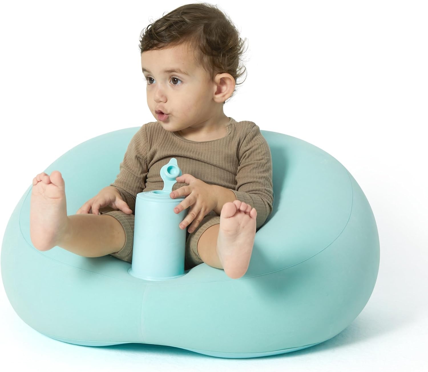 Inflatable Baby Seat | Inflatable Seat with Integrated Pump, Baby Sofa Ideal as a Gift 3-36 Months