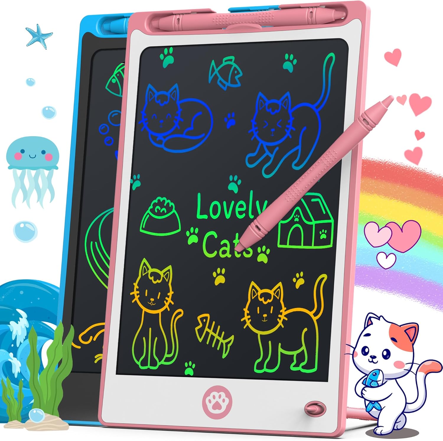 LCD Drawing Tablet | 8.8 Inch Drawing Slate for Children Ages 3 to 8