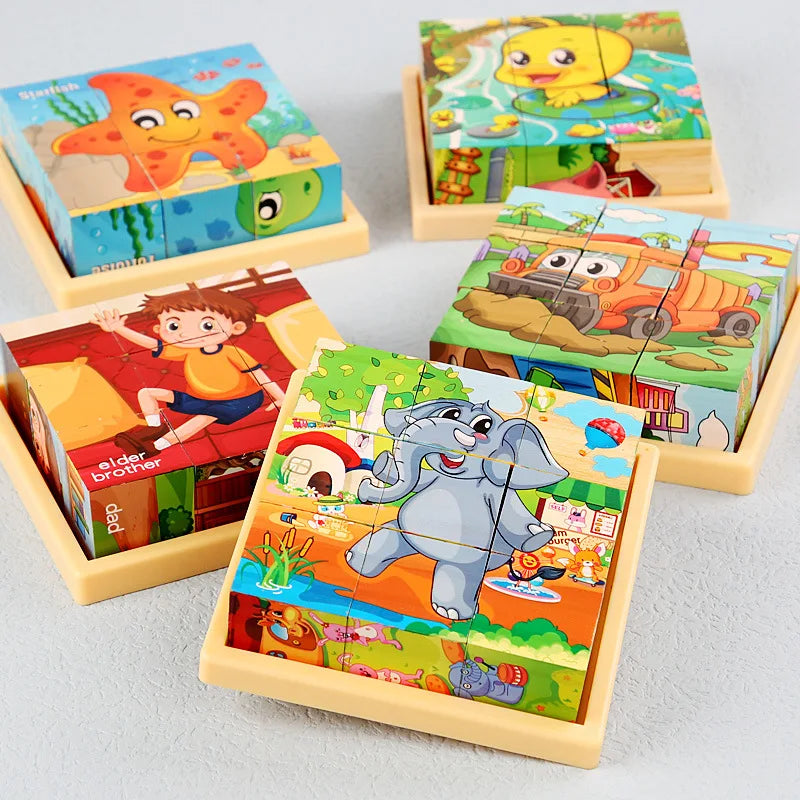 6 Sea World Puzzles | Educational Activity Toys for Children's Intellectual Development