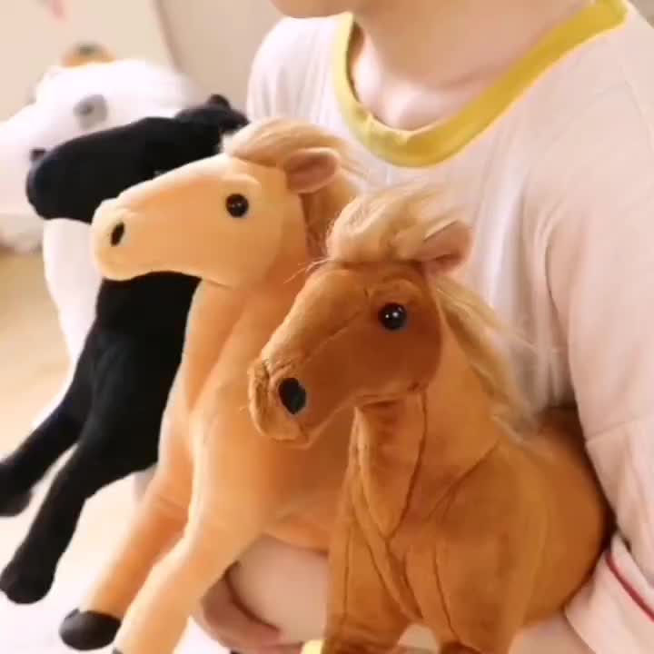 Plush cuddly horse pillow | Soft Pony Plush Toy for Baby or Kids