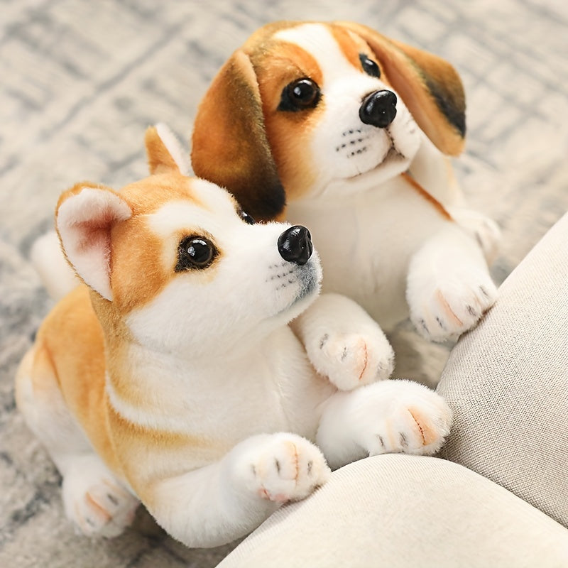 Simulated Dog Plush Toy | 38cm Dog Doll Animal Companion for Children